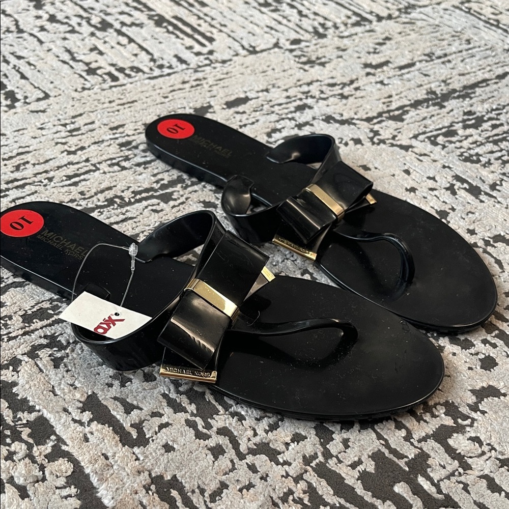 Michael Kors Black Bow Sandals